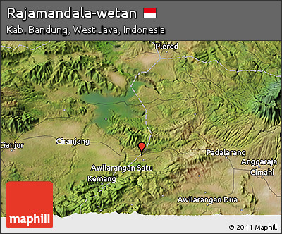 Satellite 3D Map of Rajamandala-wetan