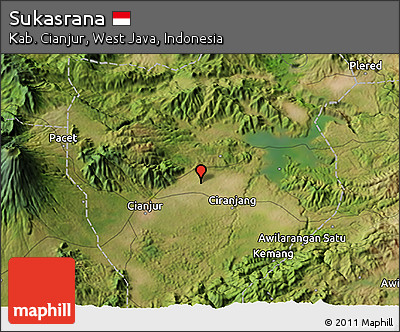 Satellite 3D Map of Sukasrana