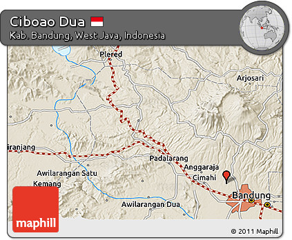 Shaded Relief 3D Map of Ciboao Dua