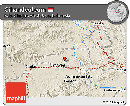 Shaded Relief 3D Map of Cihandeuleum