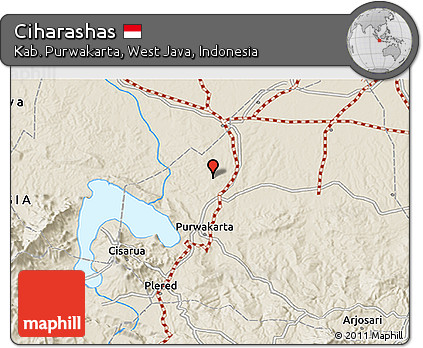 Shaded Relief 3D Map of Ciharashas
