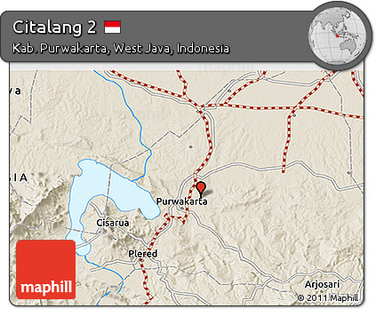 Shaded Relief 3D Map of Citalang 2