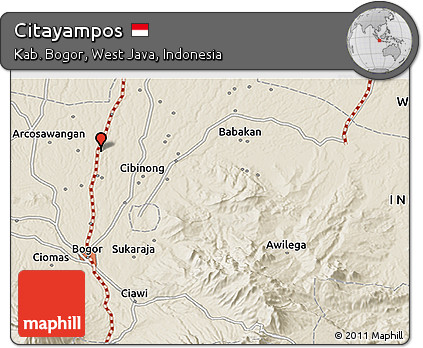 Shaded Relief 3D Map of Citayampos