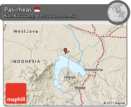 Shaded Relief 3D Map of Pasirheas