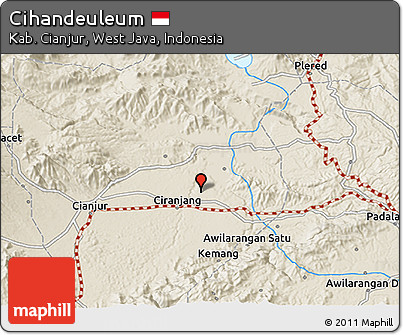 Shaded Relief 3D Map of Cihandeuleum