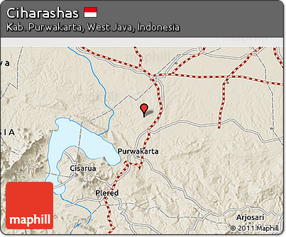 Shaded Relief 3D Map of Ciharashas