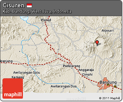 Shaded Relief 3D Map of Cisuren