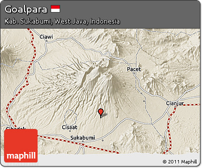 Shaded Relief 3D Map of Goalpara