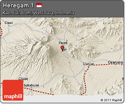 Shaded Relief 3D Map of Heregam 1