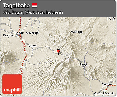 Shaded Relief 3D Map of Tagalbato