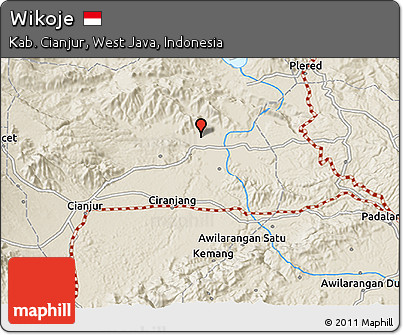 Shaded Relief 3D Map of Wikoje