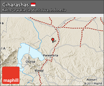 Shaded Relief 3D Map of Ciharashas