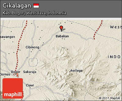 Shaded Relief 3D Map of Cikalagan