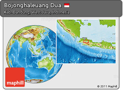 Physical Location Map of Bojonghaleuang Dua
