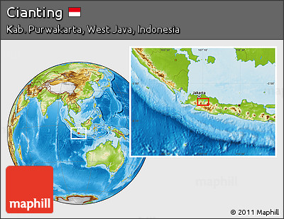 Physical Location Map of Cianting