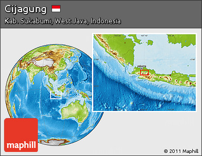 Physical Location Map of Cijagung