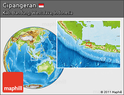 Physical Location Map of Cipangeran