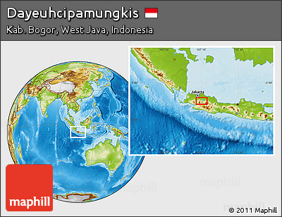 Physical Location Map of Dayeuhcipamungkis