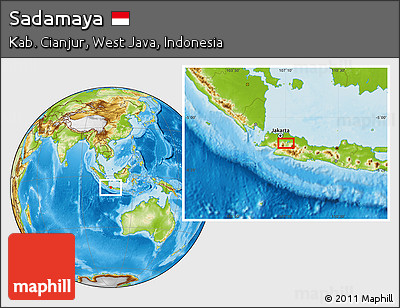 Physical Location Map of Sadamaya