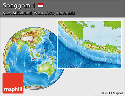 Physical Location Map of Songgom 1