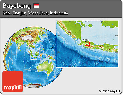 Physical Location Map of Bayabang