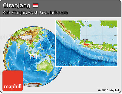 Physical Location Map of Ciranjang