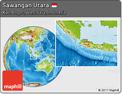 Physical Location Map of Sawangan Utara