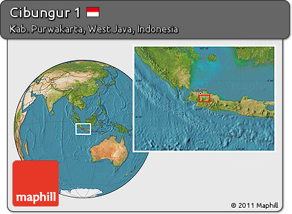 Satellite Location Map of Cibungur 1