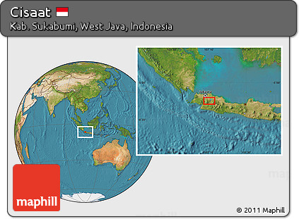Satellite Location Map of Cisaat