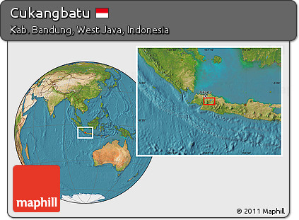 Satellite Location Map of Cukangbatu