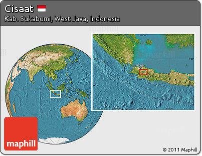 Satellite Location Map of Cisaat