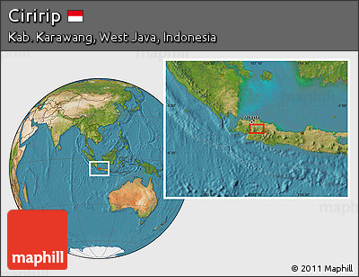 Satellite Location Map of Ciririp