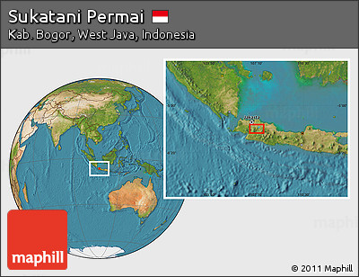 Satellite Location Map of Sukatani Permai
