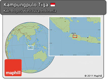 Savanna Style Location Map of Kampungpulo Tiga