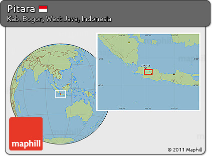Savanna Style Location Map of Pitara