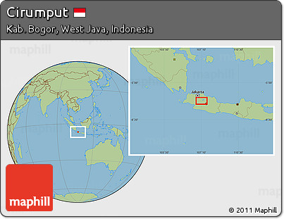 Savanna Style Location Map of Cirumput