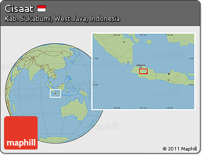 Savanna Style Location Map of Cisaat