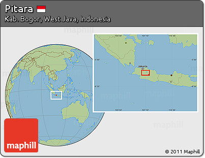 Savanna Style Location Map of Pitara