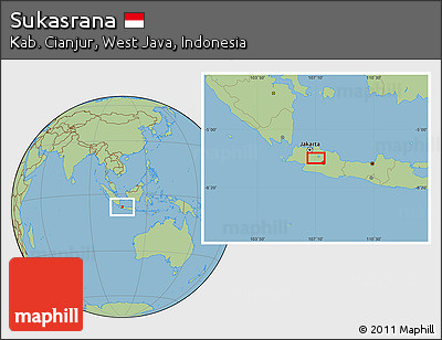 Savanna Style Location Map of Sukasrana