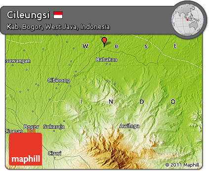 Physical Map of Cileungsi