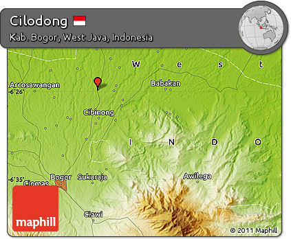 Physical Map of Cilodong