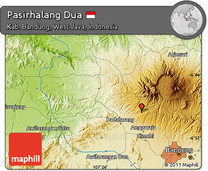 Physical Map of Pasirhalang Dua