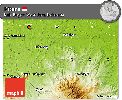 Physical Map of Pitara