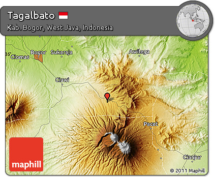Physical Map of Tagalbato