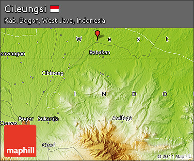 Physical Map of Cileungsi