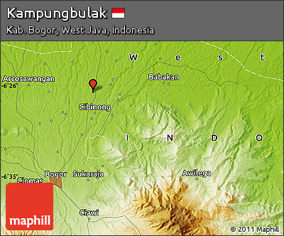 Physical Map of Kampungbulak