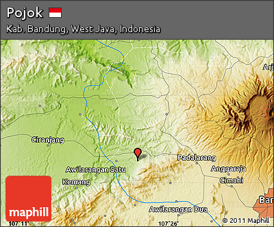 Physical Map of Pojok