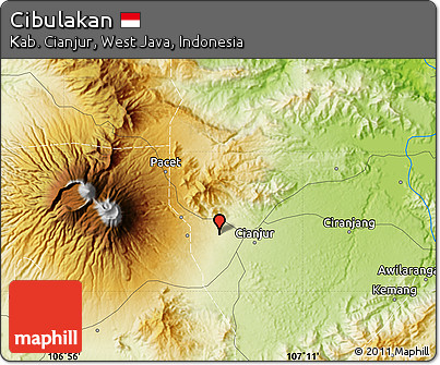 Physical Map of Cibulakan