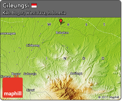 Physical Map of Cileungsi