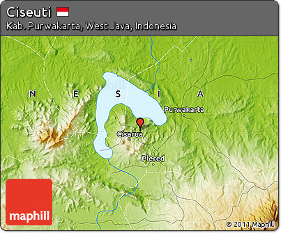 Physical Map of Ciseuti